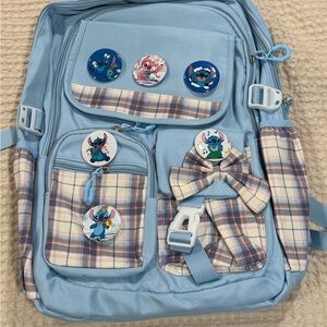 Lilo and Stitch School Backpack Light Blue New in Bag